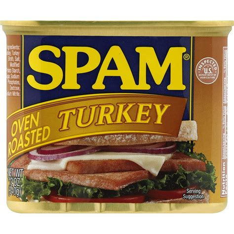 Calories in Spam, Oven Roasted Turkey from Hormel